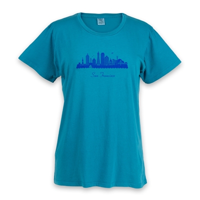 T-Shirt - Womens San Francisco Skyline