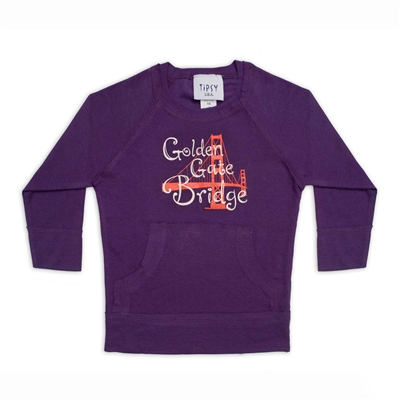 T-Shirt - Kids Golden Gate Bridge - Purple