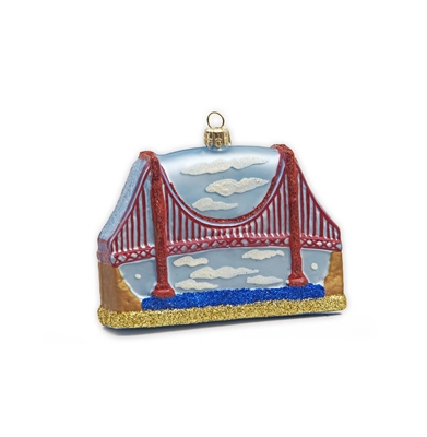 Ornament - Glass Golden Gate Bridge