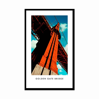 Framed Poster - Golden Gate Bridge Tower