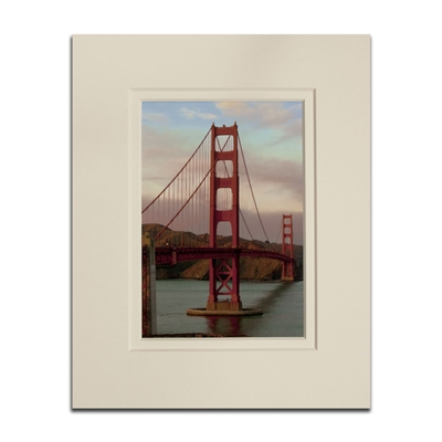 Matted Print - The Bridge and the Headlands