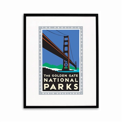 Framed GiclÃ©e Poster  - Golden Gate National Parks