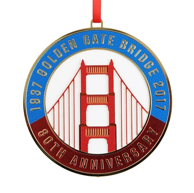 Ornament - 2017 Golden Gate Bridge 80th Anniversary